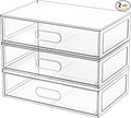 Clear Stackable Makeup Organizer by Aurblozen