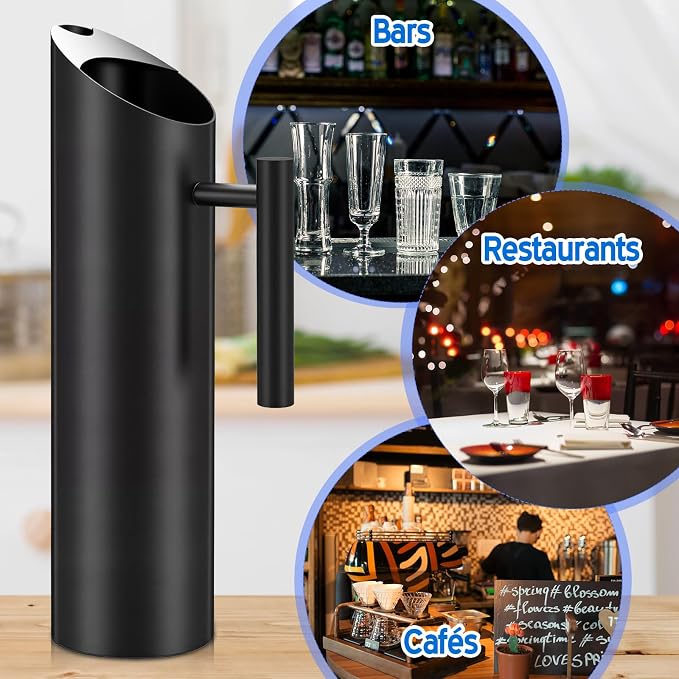 Funnymoom 3 Pack 70oz/2l Stainless Steel Water Pitcher Modern Metal Pitcher - Image 4