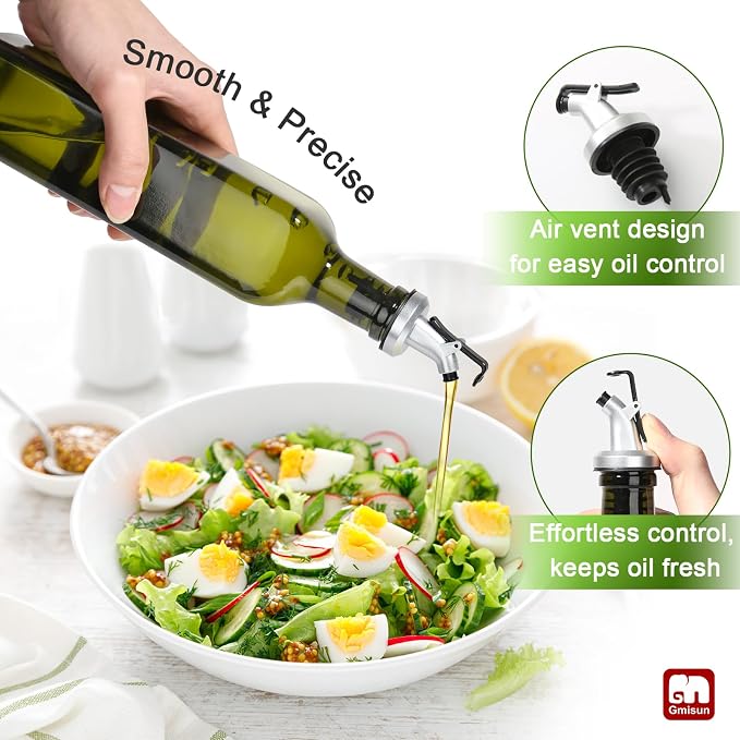 GMISUN Olive Oil Dispenser Bottle 4 Pack, Olive Oil Dispenser - Image 3
