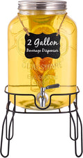 2 Gallon Glass Drink Dispensers by Unknown