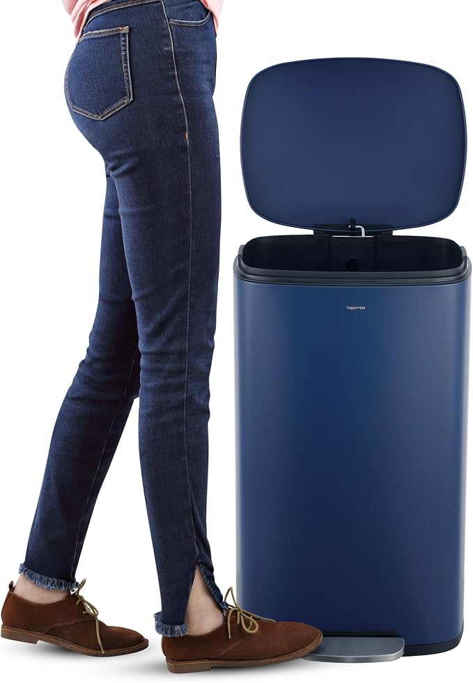 happimess HPM1011E Curtis 8-Gallon Step-Open Trash Can, Fingerprint Resistant - Image 6