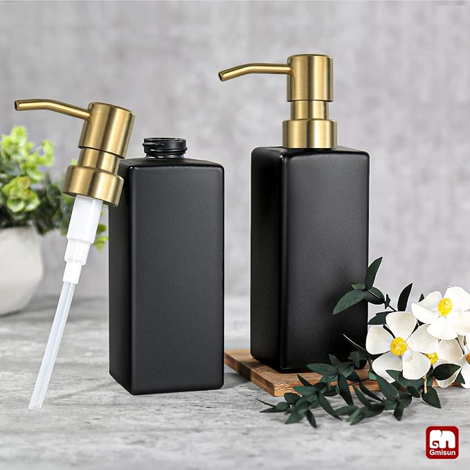 GMISUN Gold Soap Dispenser, Hand and Dish Soap Dispensers Set - Image 6