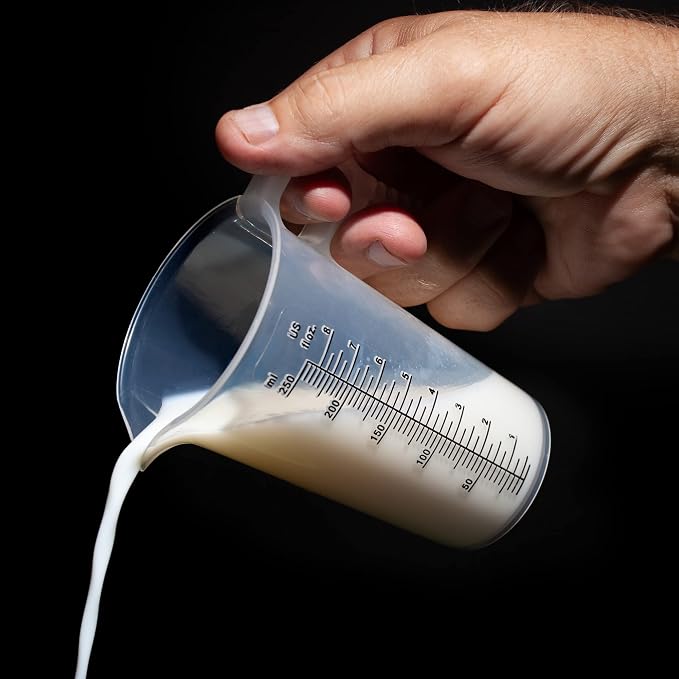 8oz 1 Cup Measure Pitcher with Convenient Conversion Chart– Food Grade - Image 3