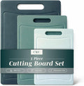 COOK WITH COLOR Non-Slip Cutting Board Set – Kitchen Essentials with Easy Grip by CookwithColor