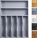 Kitchen Bamboo Silverware Organizer, Kitchen Drawer Organizer by oridom