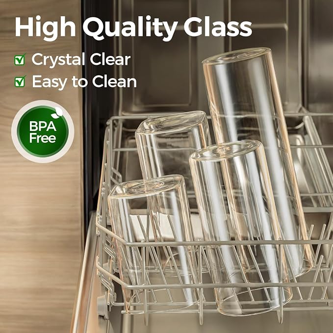 ComSaf 0.6 Qt Glass Food Storage Jars Set of 6, Pantry Organization Jar - Image 4