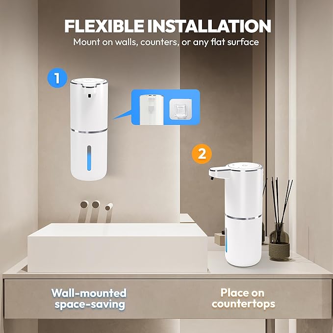 2 Pack Automatic Foaming Soap Dispenser, Touchless Foam Soap Dispenser - Image 4