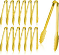 Gold Buffet Tongs 9'' Inches Serving Tongs Heavy Duty Stainless steel Kitchen by XEVOM