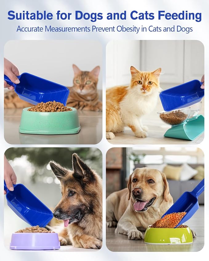 2 Cup Dog Food Scoop, Plastic Pet Food Scoop - Image 8