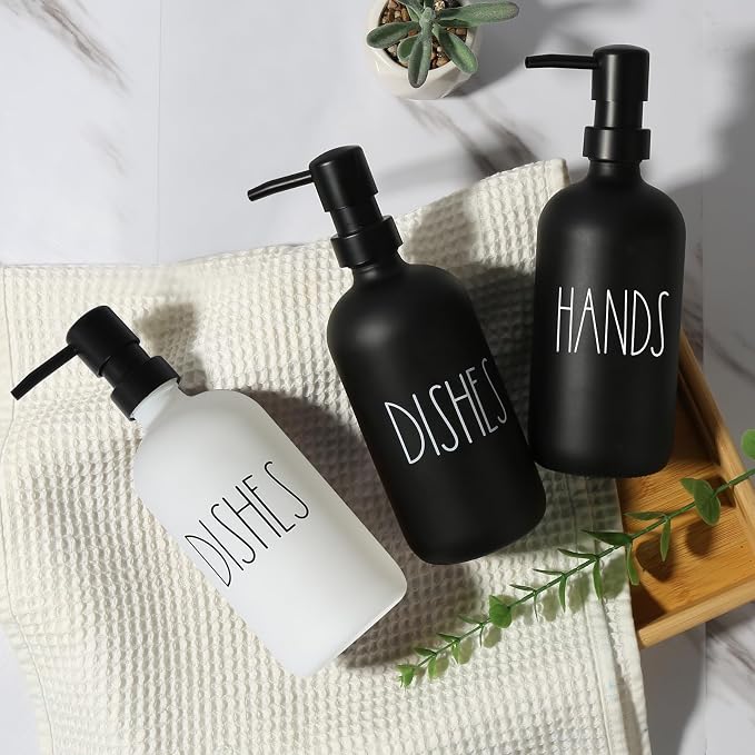 VIMERPA Dish Soap Dispenser, Matte White Soap Dispenser - Image 7