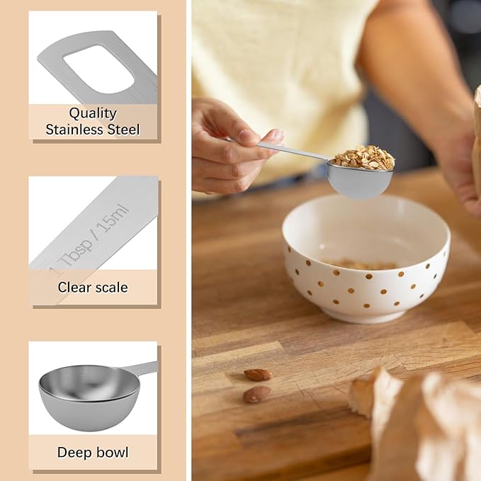 1PCS 1tbsp Single Measuring Spoon, Stainless Steel Individual Teaspoons Only - Image 3