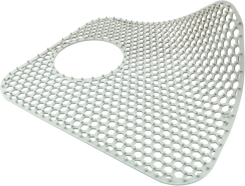 1 Pcs Kitchen Sink Mat, Grey Rear Drain Folding Non-slip Silicone Sink Mat Heat Resistant, for Kitchen Stainless Ceramic Bottom Protectors