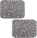 Bligli Pebble Sink Mat for Stainless Steel/Ceramic Sinks, 2 Pack PVC Sink by BliGli