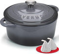 Overmont Enameled Cast Iron Dutch Oven - 7QT Pot - Heavy-Duty Cookware by Overmont
