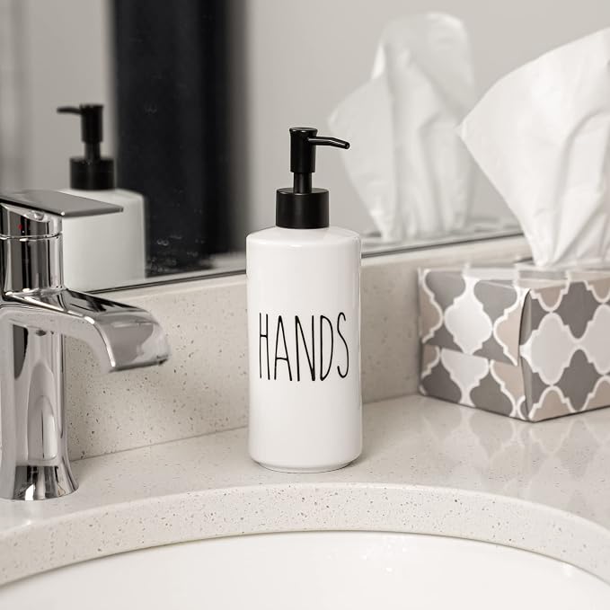 Heartland Home Porcelain 16oz Empty Liquid Dispenser Bottle - Image 7