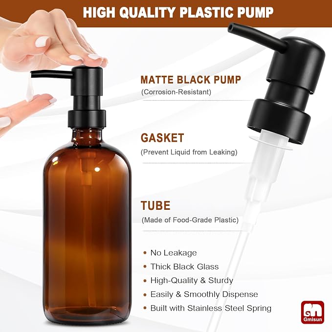 GMISUN Dish Soap Dispenser, 16 Oz Kitchen Soap Dispenser Set - Image 7