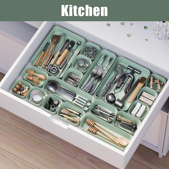 Plastic Drawer Organizers, Bathroom and Vanity Organizer Plastic Tray, Makeup - Image 5