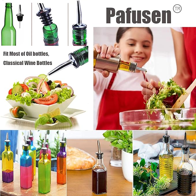 Pafusen 6 Pack Liquor Bottle Pourers, Liquor Pour Spout - Image 5