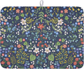 Flower Floral Dish Drying Mat 18x24 inch Microfiber Navy Blue Drying Mats by Giwawa