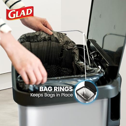 Glad GLD-74506 Stainless Steel Step Trash Can - Image 6