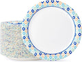 MUCHII Paper Plates 10 Inch, 120 Count Disposable Paper Plates Bulk, Soak and Cut Proof for Party,Picnic, Family Gatherings