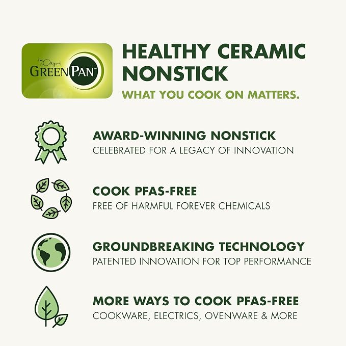 GreenPan Swift Healthy Ceramic Nonstick, 1QT and 2QT Saucepan Set, Stainless - Image 8