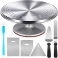 Kootek Aluminium Cake Turntable Set, Baking Tools by Kootek