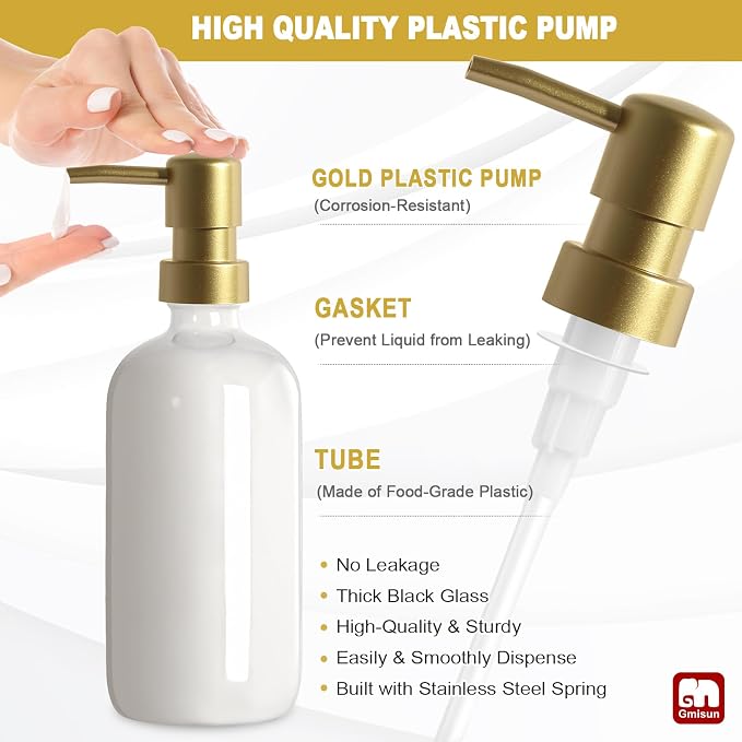 GMISUN Kitchen Soap Dispenser, 16 Oz Kitchen Dish Soap Dispenser Set - Image 4