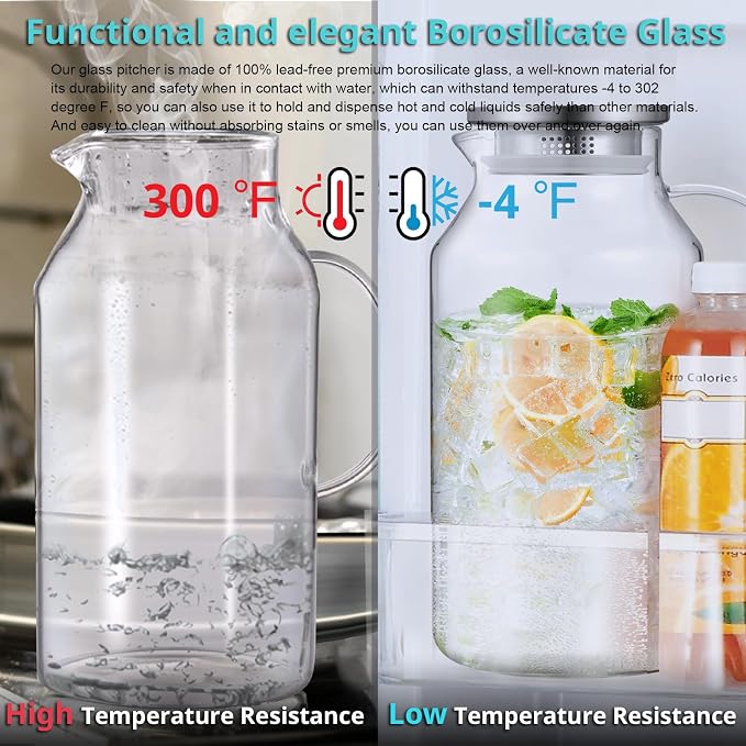 Bivvclaz 1 Gallon Glass Pitcher - Image 5