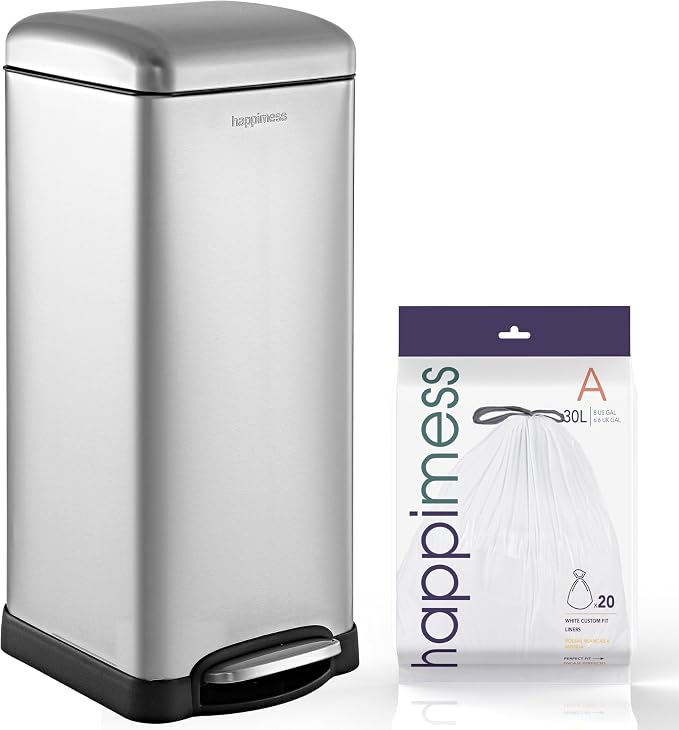 happimess HPM1007D Betty Retro 8-Gallon Step-Open Trash Can by Happimess