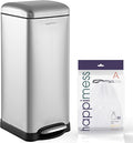 happimess HPM1007D Betty Retro 8-Gallon Step-Open Trash Can by Happimess