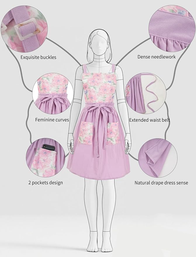 Pinknoke Vintage Pinafore Apron Dress - Image 4