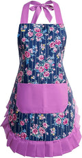 Vintage Floral Apron for Women by AlexVirtue