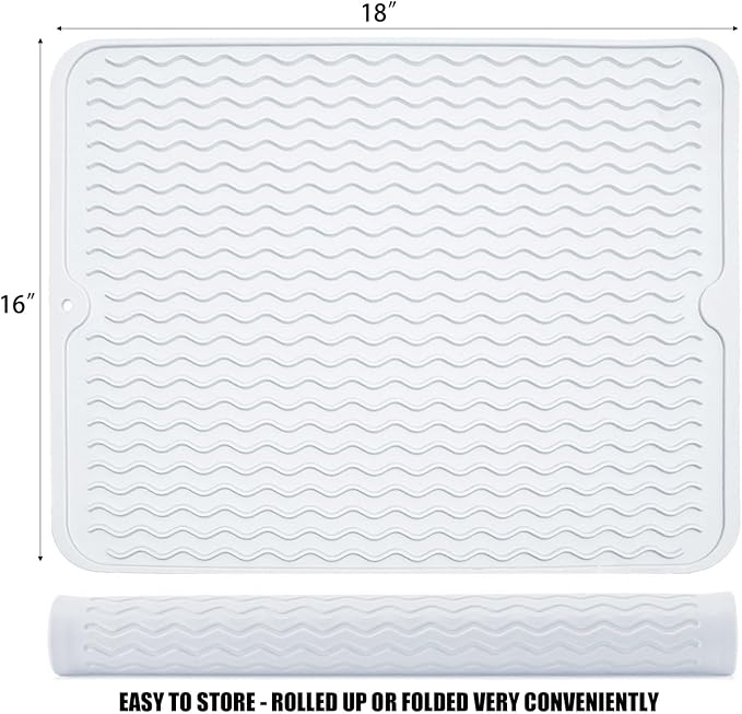 Silicone Dish Drying Mat for Multiple Usage, Easy clean, Eco-friendly, - Image 4