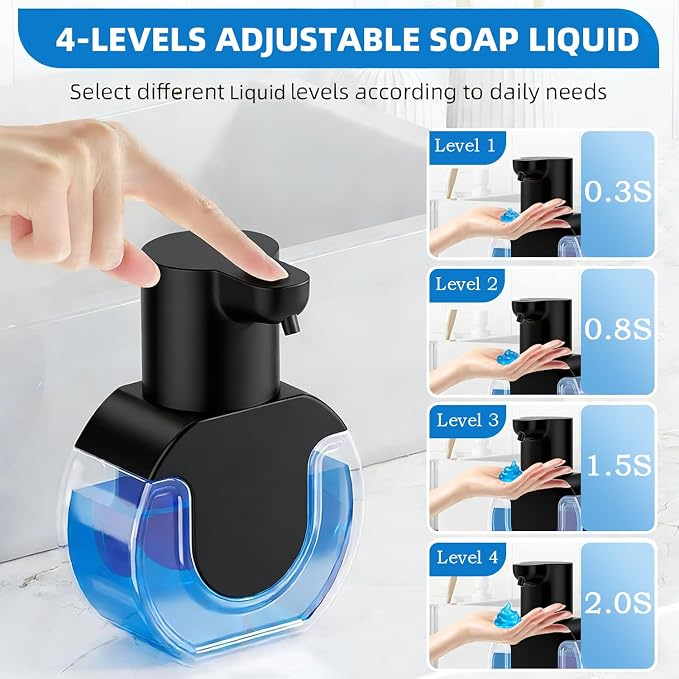 Automatic Soap Dispenser Touchless, Liquid Soap Dispenser USB Rechargeable - Image 3