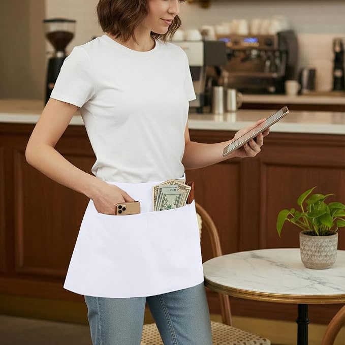 BOHARERS Waist Apron with 3 Pockets 3 Pack - Image 3