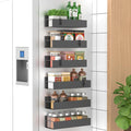 HuggieGems 6 Pack Magnetic Spice Storage Rack Organizer by HuggieGems