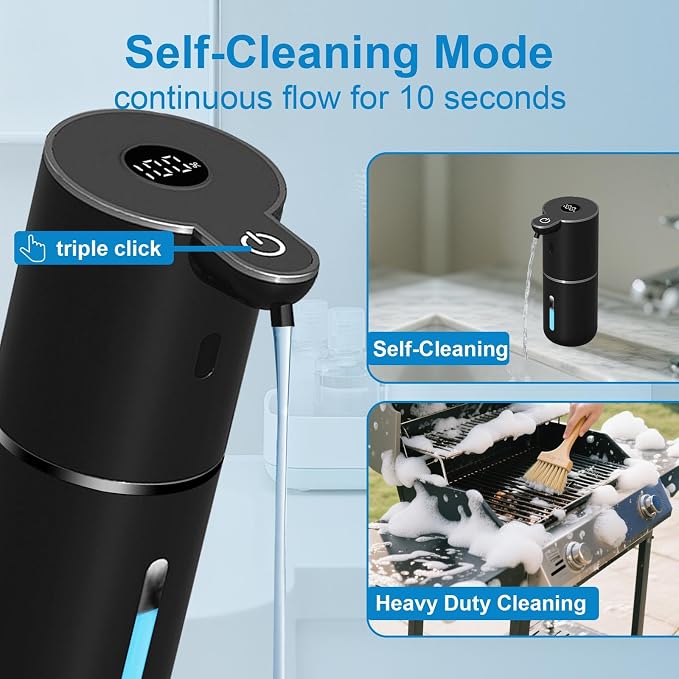 OHIFAST 2 Pack Automatic Liquid Soap Dispenser Touchless, USB Rechargeable - Image 5