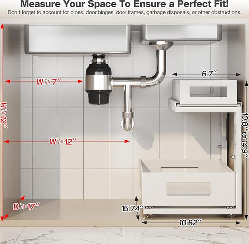 1 Pack Under Sink Organizer - Image 2