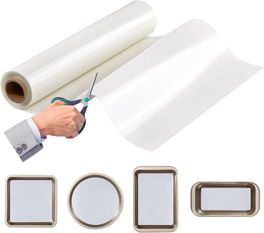 Silicone Baking Mat Roll, Cut to Size Silicone Mat, Non-slip Silicone Pastry Mat, Non-Stick Reusable Air Fryer Liner, Counter Mat, Oven Liner, Freeze Dryer Mat - 16IN x 8FT