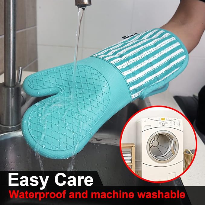 Alselo Silicone Oven Mitts Heat Resistant 932℉ - Image 6