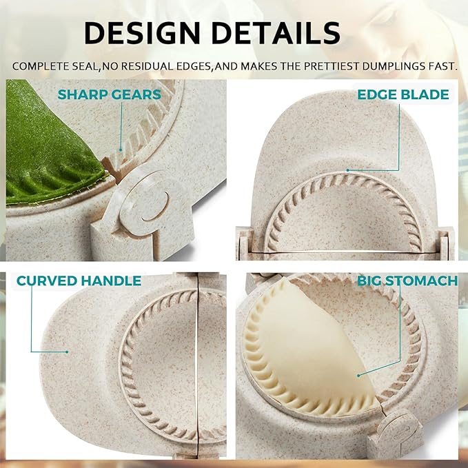 Empanada Maker Press, 6-Inch Extra Large Dumpling Maker Set - Image 6
