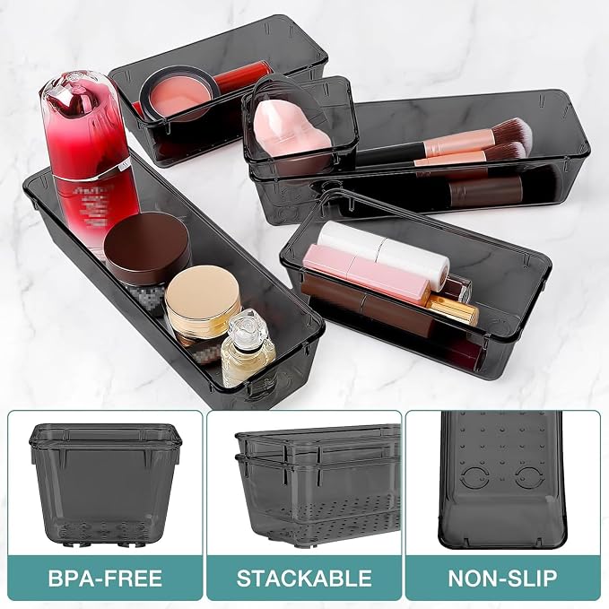 StorMiracle 23 PCS Drawer Organizer Set, 5 Varied Size Bathroom and kitchen - Image 3
