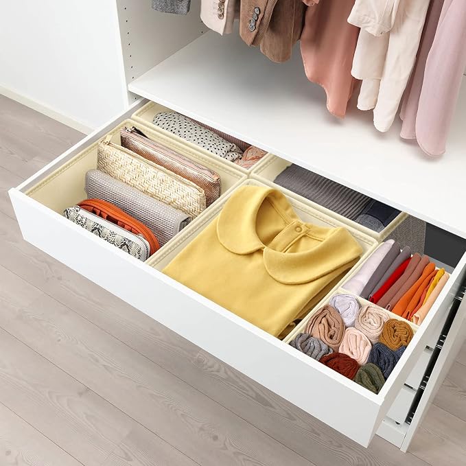 12 Pack Drawer Organizers for Clothing, Foldable Clothes Storage Box Closet - Image 7