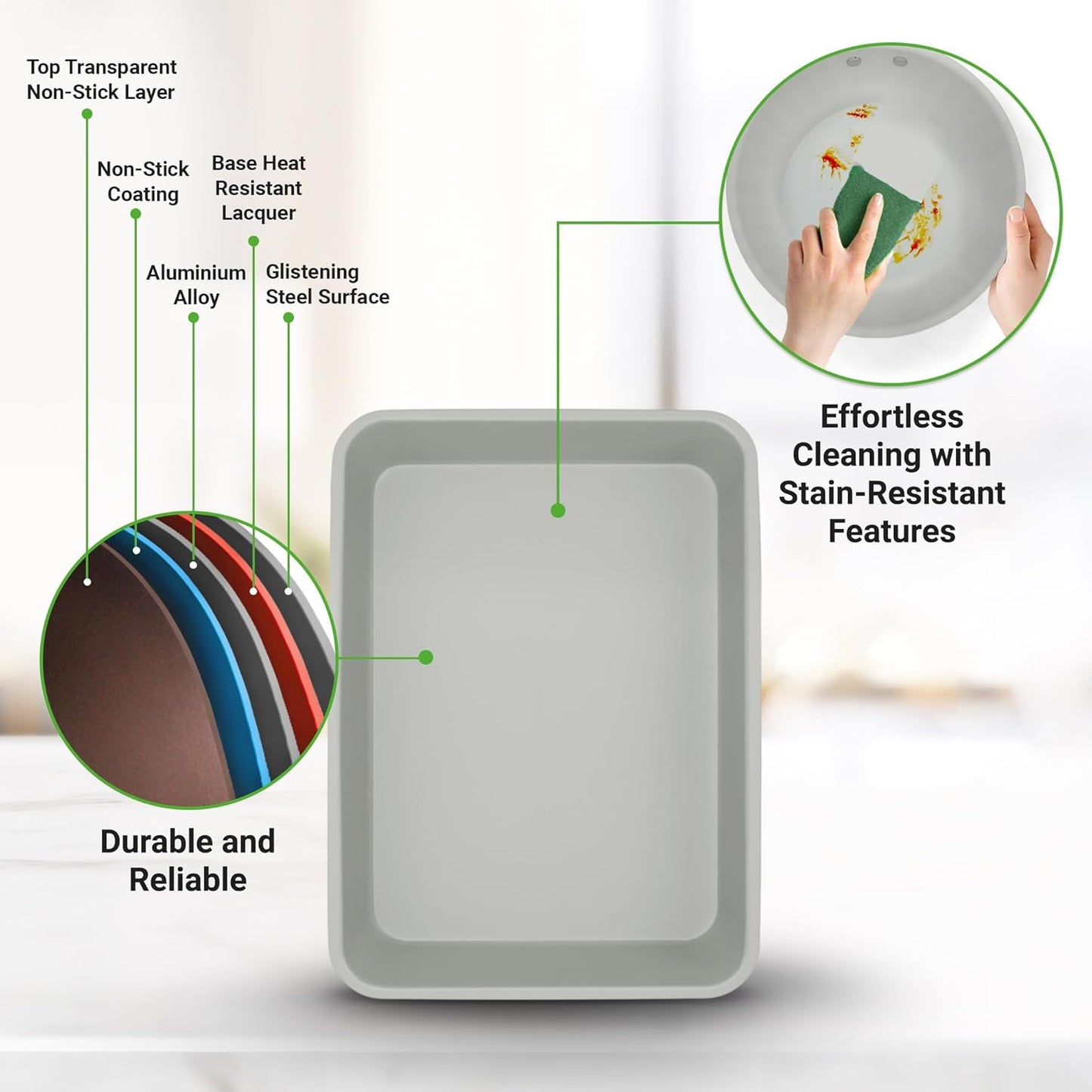 NutriChef 20-Piece Non-Stick Bakeware and Cookware Set - Utensils Including Pots and Baking Pans Made with Durable Aluminum, Tempered Glass Lids, Heat-Resistant Utensils, Easy-Clean Design (White)
