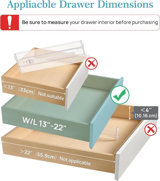 Vtopmart 8 Pack Drawer Dividers - Image 2