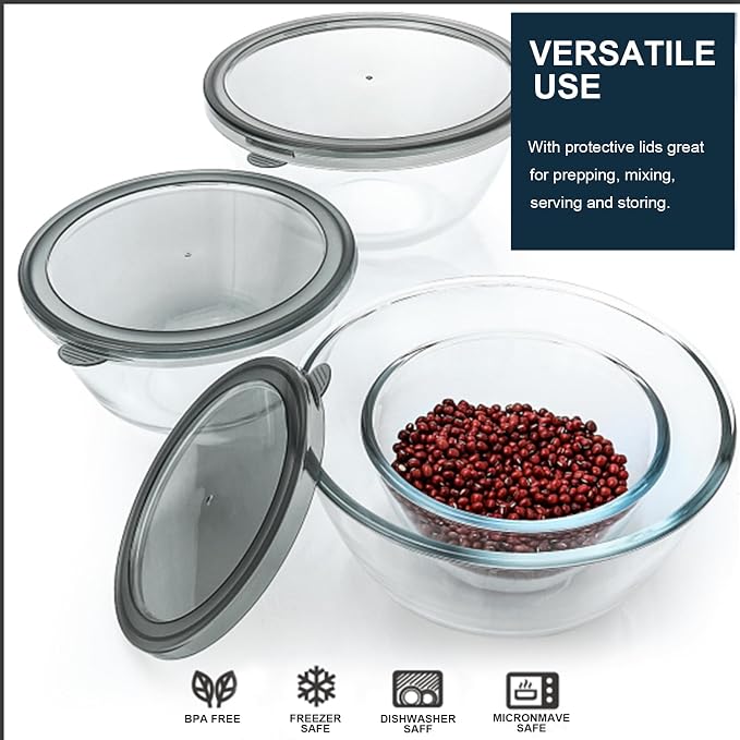 M MCIRCO Glass Mixing Bowls - Image 6