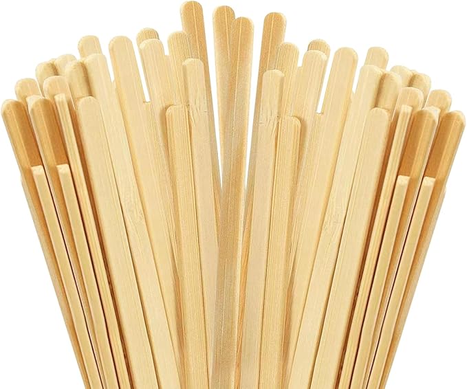 100pcs Wood Coffee Stirrer Sticks, 5.5 Inch Wooden Swizzle Stick Beverage Mixer by WANKEYI