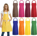 DUSKCOVE 8 PCS Plain Bib Aprons Bulk by DUSKCOVE