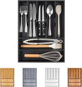 Bellsal Bamboo Silverware Drawer Organizer, Utensil Kitchen Drawer Organizer by Bellsal